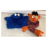 Ernie And The Cookie Monster Hand Puppets