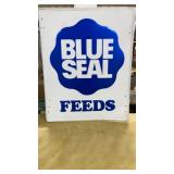 Blue Seal Feeds Metal Sign
