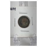 1839 Great Britain Silver 6 Pence