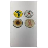 4 Golf Ball Markers