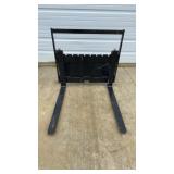 Unused Mini Skid Steer Manual Pallet Forks