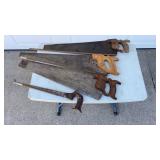 4 Wooden Handled Wood Saws