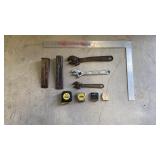 Adjustable Wrenches, Wedges & Tape Measures