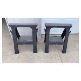 Pair of Plastic Saw Horses