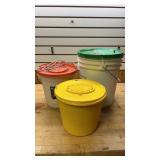 3 Minnow Bait Buckets