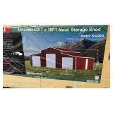 Unused 42ï¿½ X 30ï¿½ Metal Storage Shed