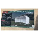 Unused 25ï¿½ X 12ï¿½ Livestock Metal Shed