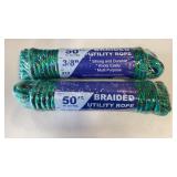 3/8IN Poly Braided Utility Rope 50FT Length