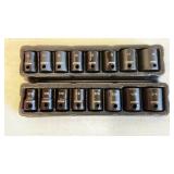 Arcan 8 PC Metric And 8 Pc SAE 3/8 Impact Sockets