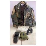 Ducks Bay Camo Rain Jacket-Small -Laundry Bags-