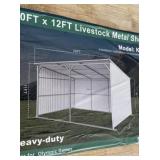 Unused KJ 20ï¿½ X 12ï¿½ Livestock Metal Shed