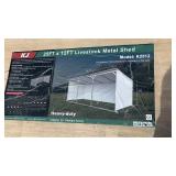 Unused 25ï¿½ X 12ï¿½ Livestock Metal Shed