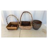 3 Decorative Flower Pots