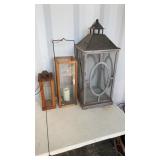 3 Wooden Lanterns