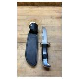 Buck Knife W/Leather Sheath Mod 119