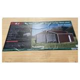 22FT X 23 FT Double Door Metal Shed 13 FT High