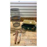 Plano Tackle Box,Minnow Trap,Filet Knife