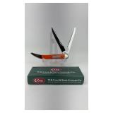 New-CaseXX G-10 Orange Fishing Knife #CA06205