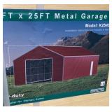 Unused 46ï¿½ X 25ï¿½ Metal Garage