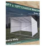 Unused KJ 20ï¿½ X 12ï¿½ Livestock Metal Shed