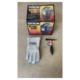 Auto Darkening Welding Helmet & Welding Gloves