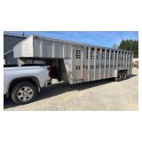 1991 24ï¿½ + Gooseneck Wilson Livestock Trailer