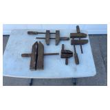 4 Wooden Wood Clamps