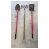 Spade Shovel, Flat Shovel & Metal Rake
