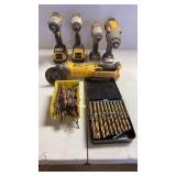 DeWalt 20V Tools with Assorted Drill Bit- Tools