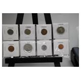 8 Foreign Coins