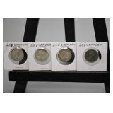 4 Canadian Quarters