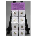 8 Uncirculated Roosevelt Dimes