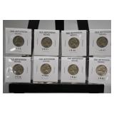 8 Old Jefferson Nickels