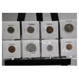 8 Foreign Coins