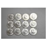12 Bicentennial Half Dollars