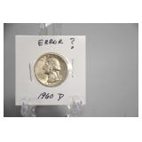 1960 D Washington Quarter