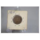 1865 2 Cent Coin