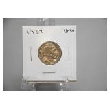1937 AU Buffalo Nickel