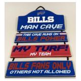 Bills Man Cave Sign Wooden