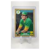 1987 Topps Jose Canseco Rookie Card