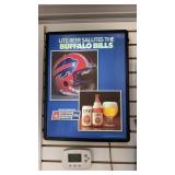 Miller Lite Buffalo Bills Beer Advertisement Sign