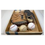 Baseball Mitts and Balls