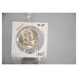 1954 Benjamin Franklin Half Dollar