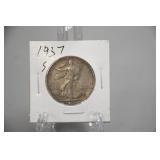 Silver 1937-S Walking Half