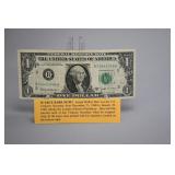Joseph Barr $1 Note