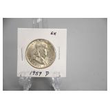 1959 D Benjamin Franklin Half Dollar