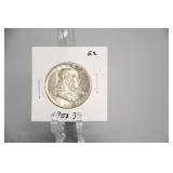 1958 D Benjamin Franklin Half Dollar