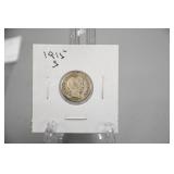 Silver 1915-S Barber Dime