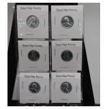 6 Steel War Cents