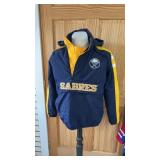 Sabres Insulated Wind Breaker Jacket Size Small